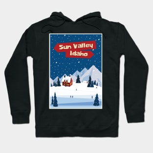 Sun Valley, Idaho,Ski Poster Hoodie